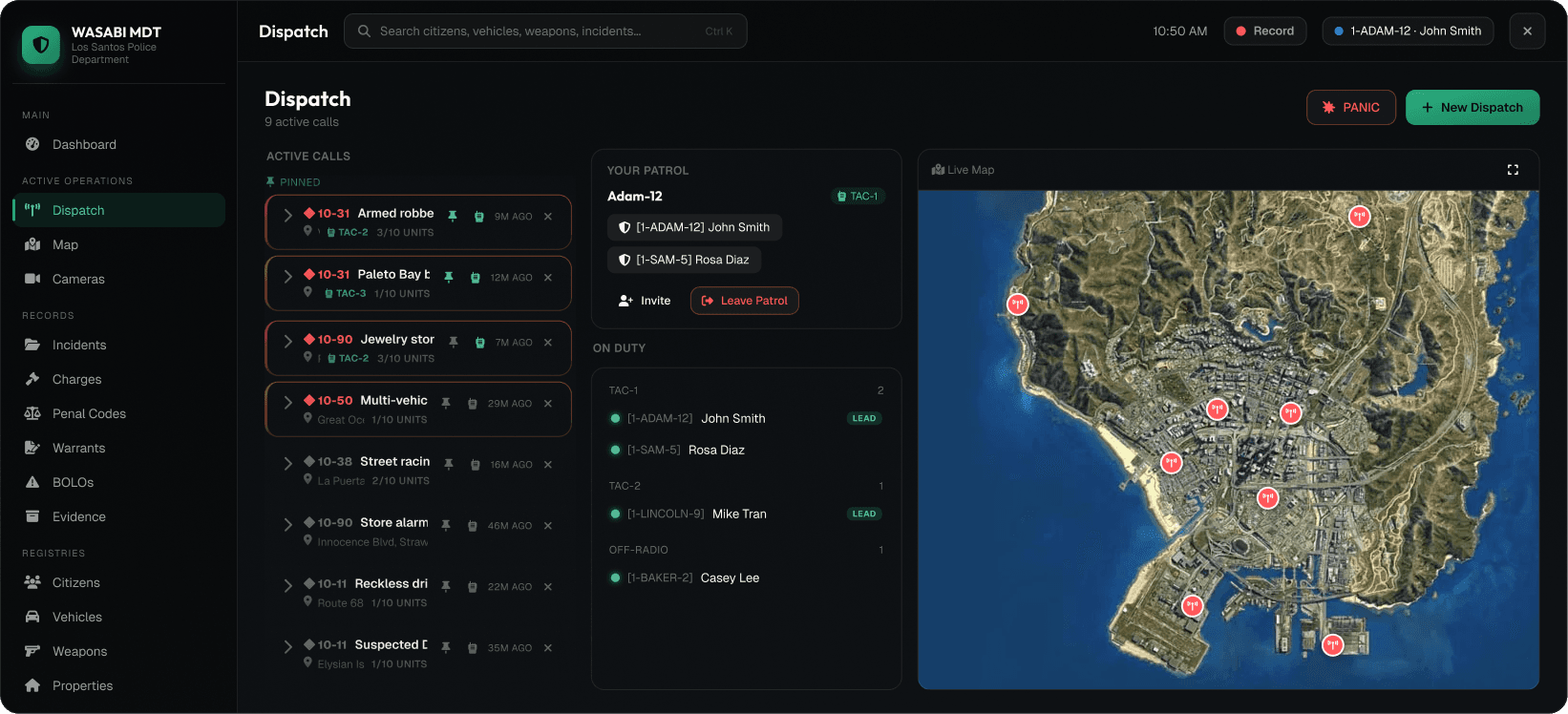Live Dispatch System